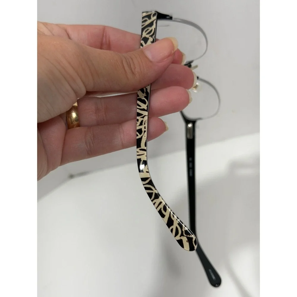 Kate Spade Shayla 0W33 Black Semi-Rimless‎ Cat Eye Eyeglasses Frames 51-17-135